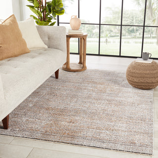 Jaipur Living Branham Talos BRA05 Tan/Gold Area Rug Lifestyle Image Feature