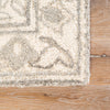 Jaipur Living Bristol Arabia BRI25 White/Gray Area Rug - Corner Close Up Image