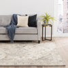 Jaipur Living Bristol Arabia BRI25 White/Gray Area Rug Lifestyle Image Feature