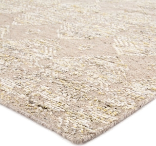 Jaipur Living Burke Dentelle BRK02 Beige/Gold Area Rug - Corner Image