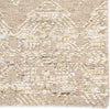 Jaipur Living Burke Dentelle BRK02 Beige/Gold Area Rug - Corner Close Up Image