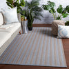 Jaipur Living Brontide Topsail BRO03 Light Blue/Taupe Area Rug Lifestyle Image Feature