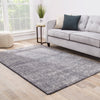 Jaipur Living Britta Plus BRP05 Dark Gray/Light Gray Area Rug Lifestyle Image Feature