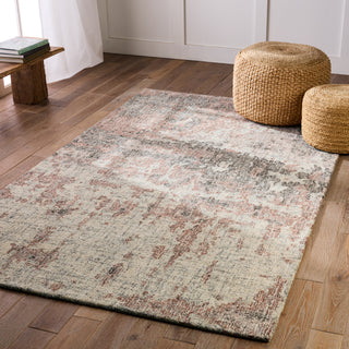 Jaipur Living Britta Plus Absolon BRP12 Rust/Taupe Area Rug Lifestyle Image Feature