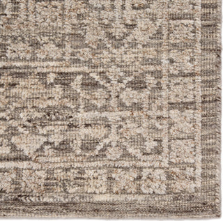 Jaipur Living Brier Sian BRR01 Gray/Beige Area Rug - Corner Close Up Image