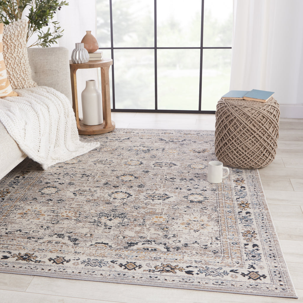 Jaipur Living Byzantine Herena BYZ01 Ash Area Rug by Vibe Lifestyle Image Feature