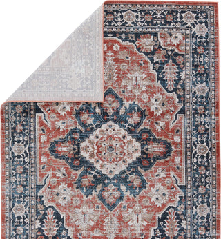 Jaipur Living Byzantine Palama BYZ04 Navy/Red Area Rug by Vibe Backing Image