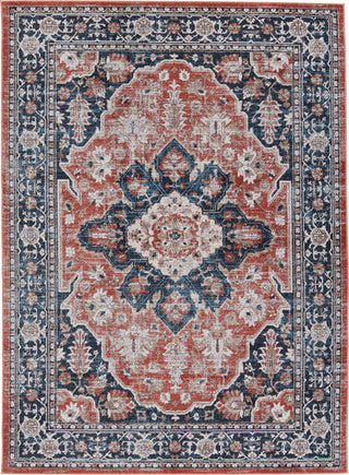 Jaipur Living Byzantine Palama BYZ04 Navy/Red Area Rug by Vibe main image