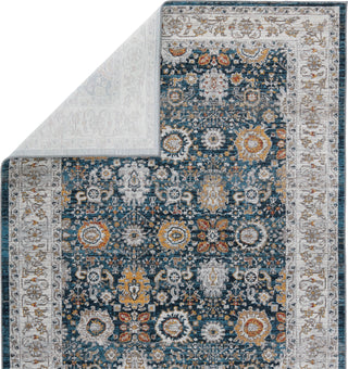 Jaipur Living Byzantine Endellion BYZ09 Blue/Gold Area Rug by Vibe Backing Image