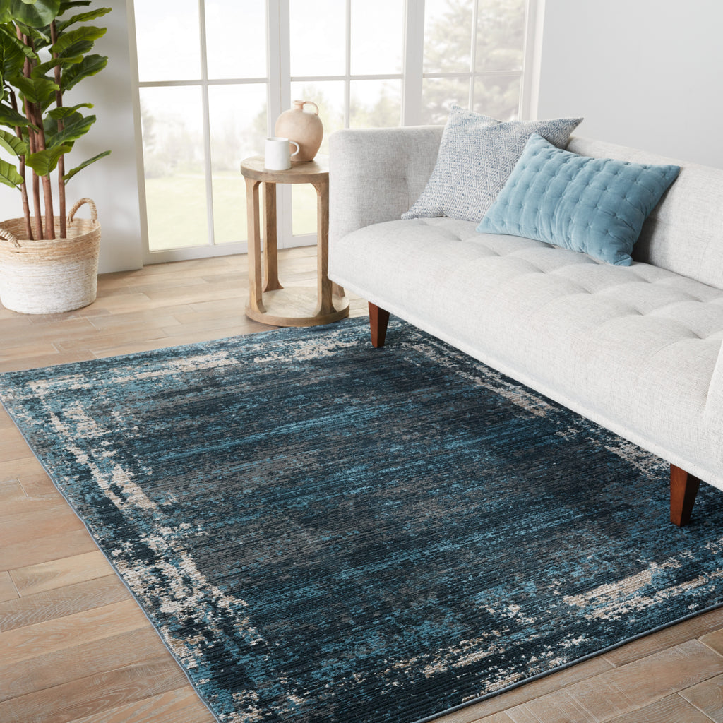Jaipur Living Byzantine Aleph BYZ11 Blue/Gray Area Rug by Vibe Lifestyle Image Feature