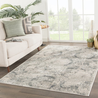 Jaipur Living Caicos Paldino CAI04 Gray/Ivory Area Rug Lifestyle Image Feature