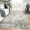 Jaipur Living Caicos Knoll CAI07 Gray/Ivory Area Rug Lifestyle Image Feature
