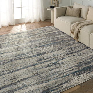 Jaipur Living Caicos Anomia CAI09 Blue/Taupe Area Rug Lifestyle Image