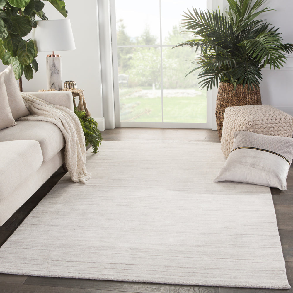 Jaipur Living Cason Tundra CAO03 White/Gray Area Rug Lifestyle Image Feature