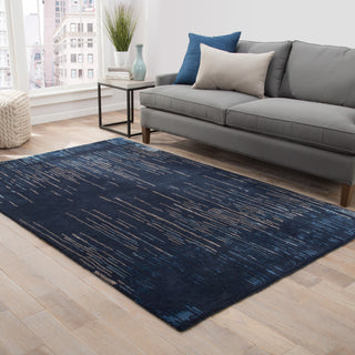 Jaipur Living Cascade Messina CAS14 Blue Area Rug Lifestyle Image Feature