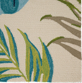 Jaipur Living Catalina Fraise CAT52 Blue/Green Area RugCorner Close Up Image