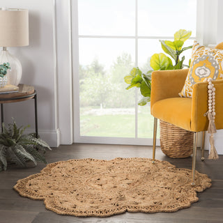 Jaipur Living Cercles Freesia CEC01 Beige Area Rug