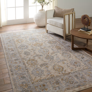 Jaipur Living Celeste Anola CEL03 Gray/Beige Area Rug Lifestyle Image Feature