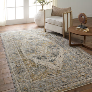 Jaipur Living Celeste Jamila CEL05 Blue/Beige Area Rug Lifestyle Image Feature