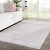 Jaipur Living Ceres Eris CER01 Gray/Pink Area Rug Lifestyle Image Feature