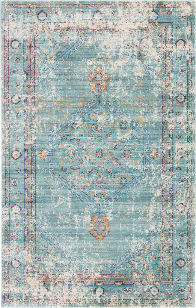 Jaipur Living Ceres Eris CER02 Teal/White Area Rug