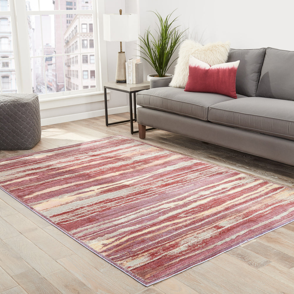 Jaipur Living Ceres Zariel CER11 Pink/Red Area Rug Lifestyle Image Feature