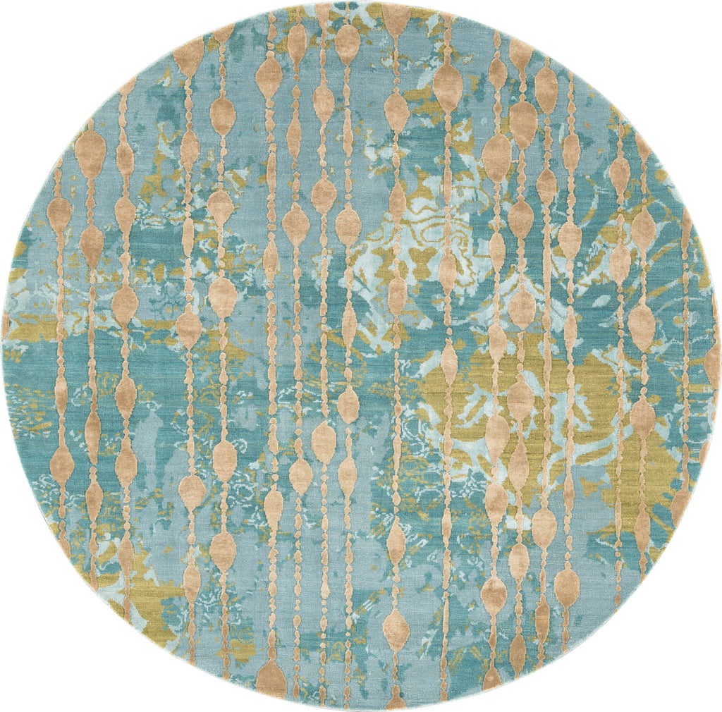 Jaipur Living Connextion-Global Ruby Room CG08 Teal/Green Area Rug by Jenny Jones