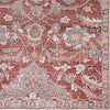 Jaipur Living Chateau Aden CHT02 Red/Gray Area Rug Corner Close Up Image