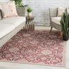 Jaipur Living Chateau Sire CHT03 Red/Gray Area Rug Lifestyle Image Feature