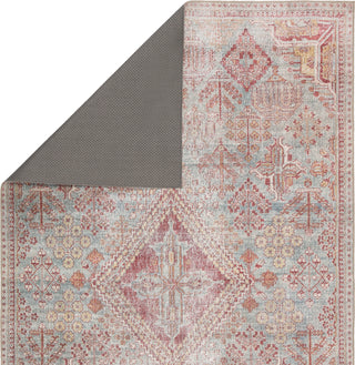 Jaipur Living Chateau Kendrick CHT05 Sky Blue/Pink Area Rug Backing Image