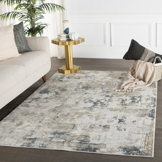 Jaipur Living Cirque Lynne CIQ01 White/Gray Area Rug Lifestyle Image Feature