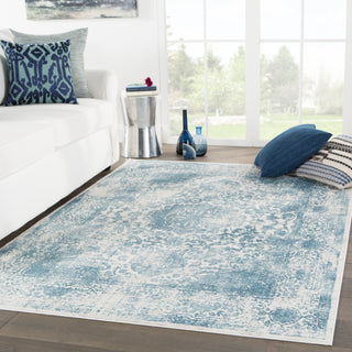 Jaipur Living Cirque Aldi CIQ11 Blue/Light Gray Area Rug Lifestyle Image Feature