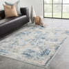 Jaipur Living Cirque Dreslyn CIQ13 Blue/Gold Area Rug Lifestyle Image Feature