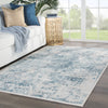 Jaipur Living Cirque Linley CIQ15 Light Gray/Blue Area Rug Lifestyle Image Feature