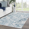Jaipur Living Cirque Clara CIQ17 Silver/Blue Area Rug Lifestyle Image Feature