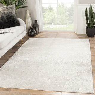 Jaipur Living Cirque Kata CIQ19 Ivory/Gray Area Rug Lifestyle Image Feature