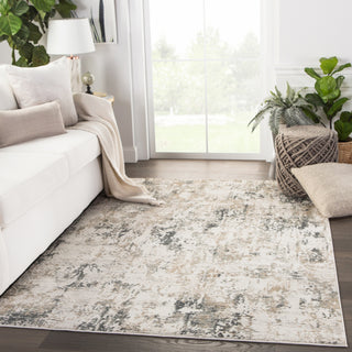 Jaipur Living Cirque Cassia CIQ29 Gray/Gold Area Rug Lifestyle Image Feature