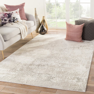 Jaipur Living Cirque Brixt CIQ31 Gray/Ivory Area Rug Lifestyle Image Feature