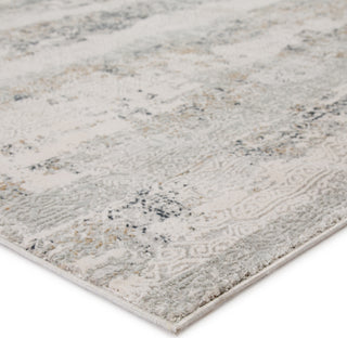 Jaipur Living Cirque Jaspal CIQ35 Gray/White Area Rug Corner Image