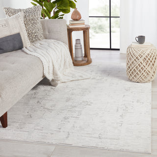 Jaipur Living Cirque Jovie CIQ38 Ivory/Gray Area Rug Lifestyle Image Feature