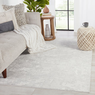 Jaipur Living Cirque Alcina CIQ40 Light Gray/Cream Area Rug Lifestyle Image Feature