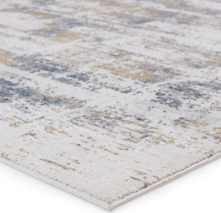 Jaipur Living Cirque Gesine CIQ42 Light Gray/Gold Area Rug Corner Image