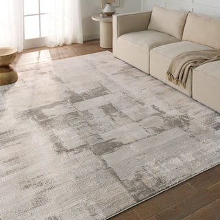 Jaipur Living Cirque Proto CIQ44 Cream/Taupe Area Rug Lifestyle Image Feature