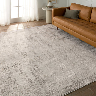 Jaipur Living Cirque Fortier CIQ46 Cream/Gray Area Rug Lifestyle Image Feature