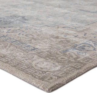 Jaipur Living Citrine Bronde CIT04 Gray/Light Blue Area Rug Corner Image