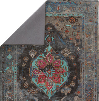 Jaipur Living Citrine Raisa CIT08 Gray/Aqua Area Rug Backing Image