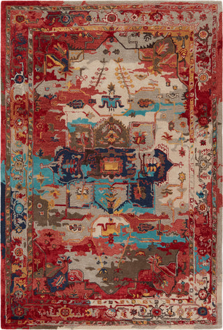 Jaipur Living Citrine Lilith CIT09 Red/Aqua Area Rug main image