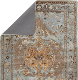 Jaipur Living Citrine Raisa CIT11 Gray/Gold Area Rug Backing Image