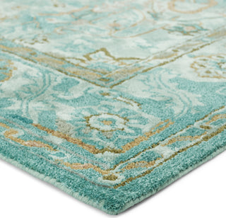 Jaipur Living Citrine Cristobol CIT13 Turquoise/Pink Area Rug Corner Image