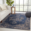 Jaipur Living Citrine Alvea CIT15 Blue/Gray Area Rug Lifestyle Image Feature